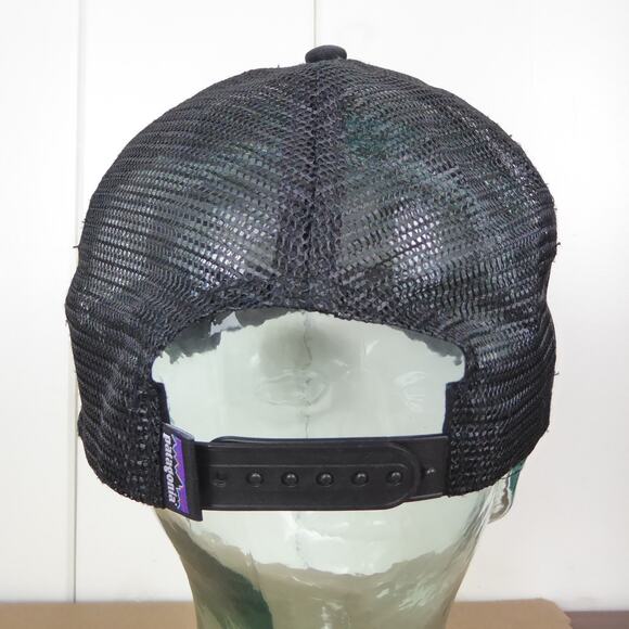 Patagonia Baseball Trucker Hat Cap Mesh Snap Back Embroidered Fish Logo Gorpcore - Picture 4 of 11